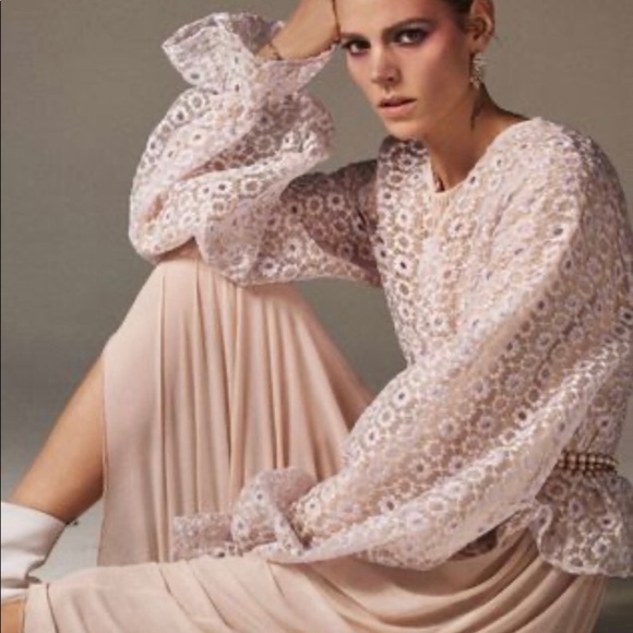 Zara Tops - 🌞NWT Zara Organza Purple Long Sleeve Blouse M